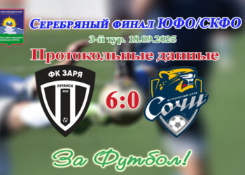 Серебряный финал ЮФО/СКФО. 3 тур. Заря (Луганск) — Сочи-М (Сочи): протокольные данные